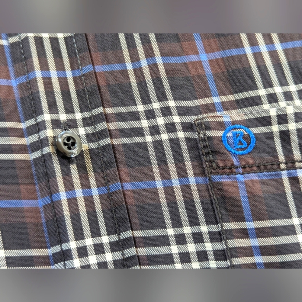 Bogner Plaid Men's Shirt Large